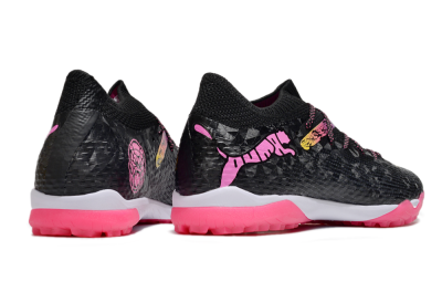 Powercat Tokyo Match x Puma Future Ultimate TF Football Shoes - Black/Pink/Yellow