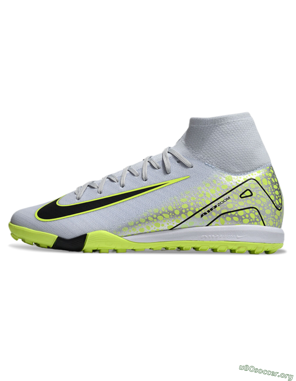 Nike Air Zoom Mercurial Superfly 10 Elite TF Football Shoes - Grey/Yellow/Black 3