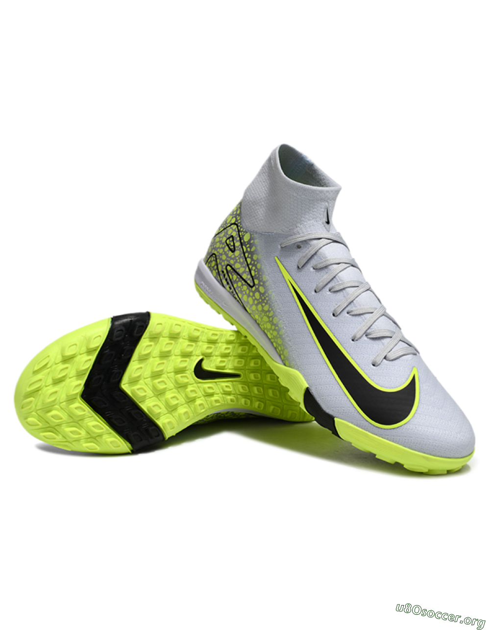 Nike Air Zoom Mercurial Superfly 10 Elite TF Football Shoes - Grey/Yellow/Black 0