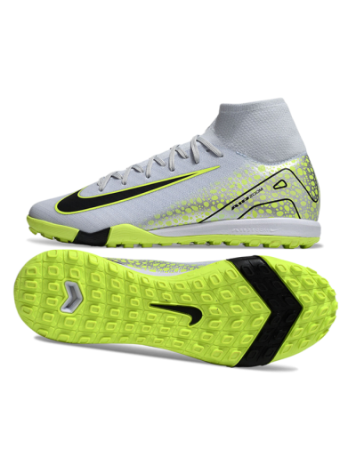 Nike Air Zoom Mercurial Superfly 10 Elite TF Football Shoes - Grey/Yellow/Black