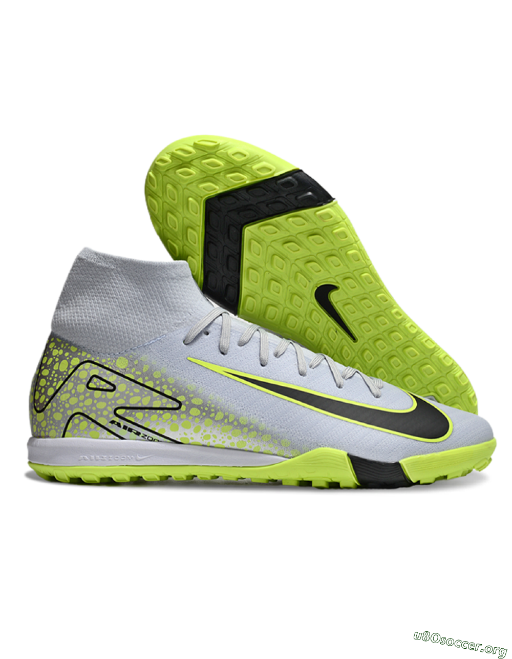 Nike Air Zoom Mercurial Superfly 10 Elite TF Football Shoes - Grey/Yellow/Black 2