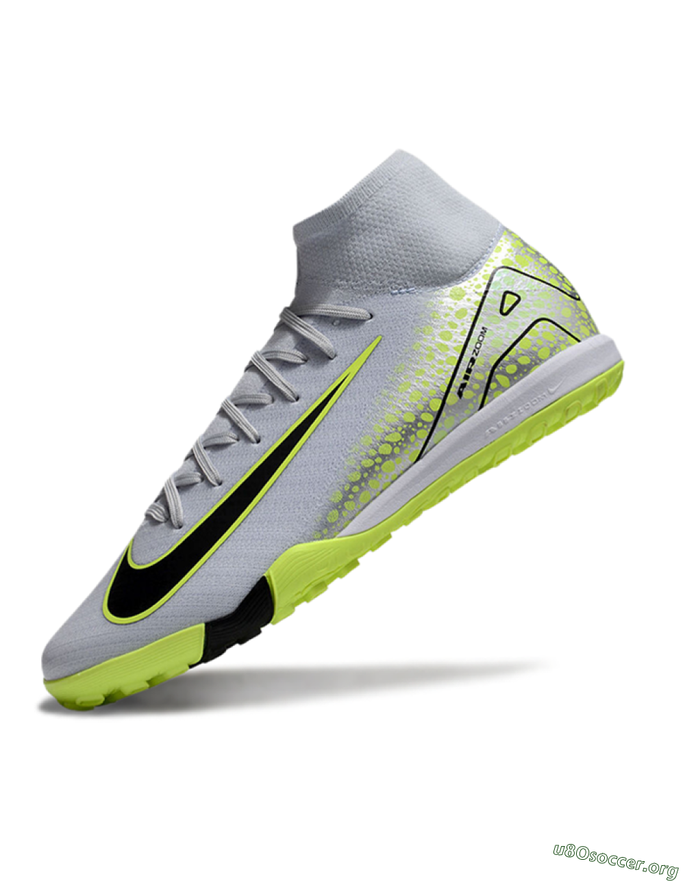 Nike Air Zoom Mercurial Superfly 10 Elite TF Football Shoes - Grey/Yellow/Black 5