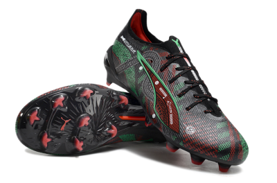 Puma Ultra Ultimate FG Football Boots - Black/Red/Green