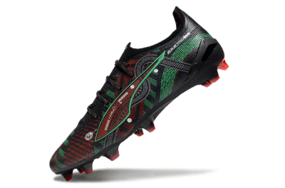 Puma Ultra Ultimate FG Football Boots - Black/Red/Green
