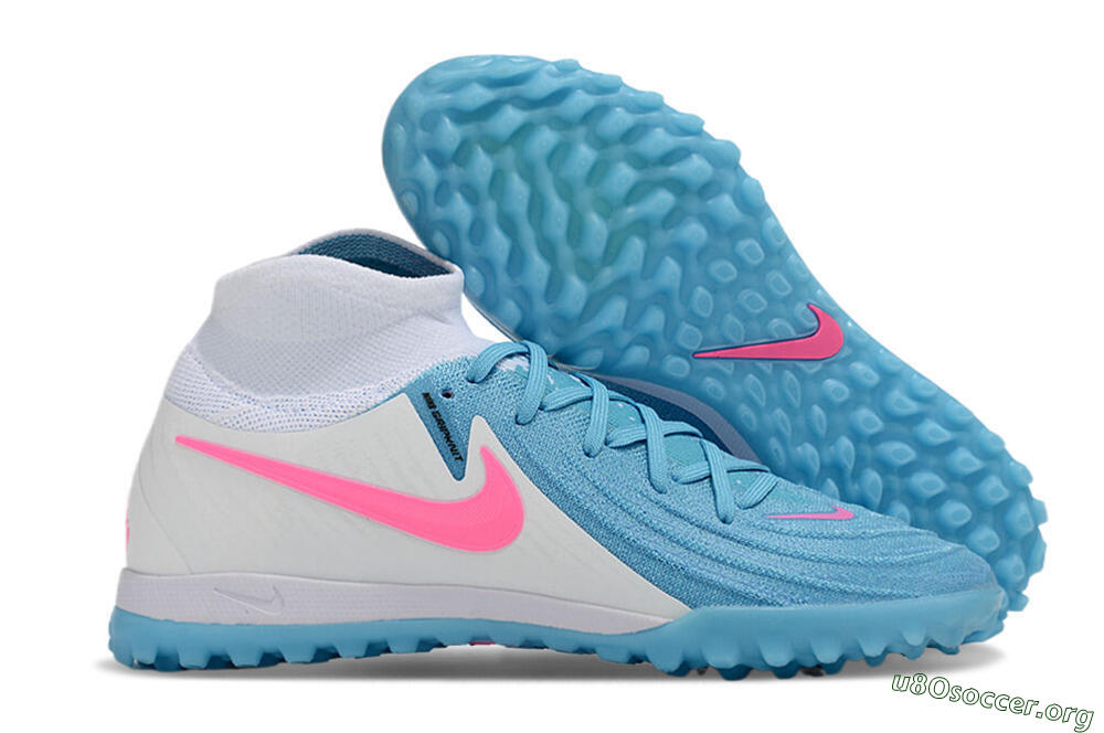 Nike Phantom Luna Elite TF Football Shoes - Blue/White/Pink 2
