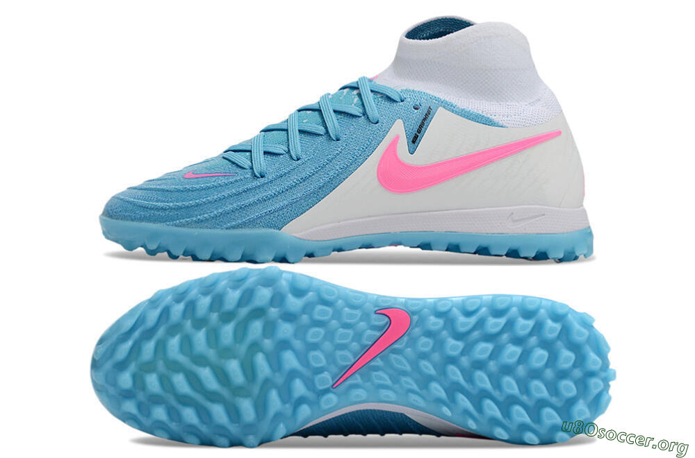 Nike Phantom Luna Elite TF Football Shoes - Blue/White/Pink 1