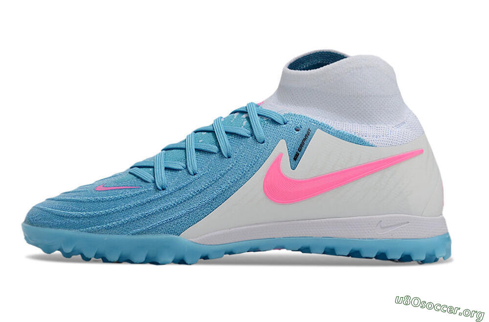 Nike Phantom Luna Elite TF Football Shoes - Blue/White/Pink 3