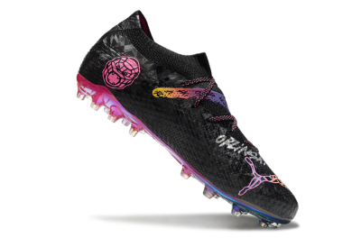 Puma Future Ultimate MG Football Boots - Black/Pink/Yellow
