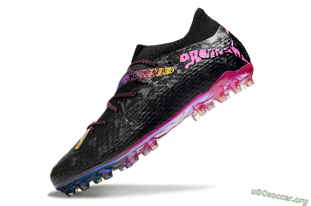 Puma Future Ultimate MG Football Boots - Black/Pink/Yellow 5