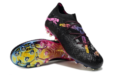 Puma Future Ultimate MG Football Boots - Black/Pink/Yellow