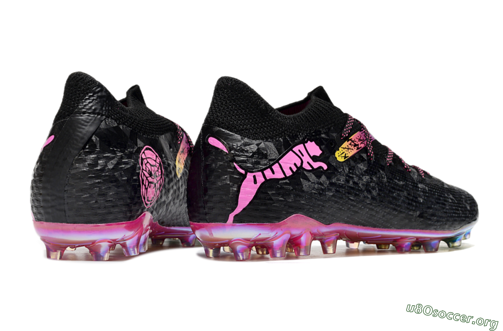 Puma Future Ultimate MG Football Boots - Black/Pink/Yellow 6