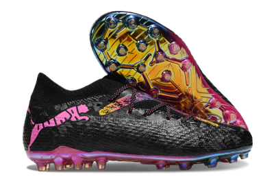Puma Future Ultimate MG Football Boots - Black/Pink/Yellow