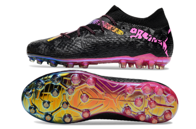 Puma Future Ultimate MG Football Boots - Black/Pink/Yellow