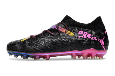 Puma Future Ultimate MG Football Boots - Black/Pink/Yellow