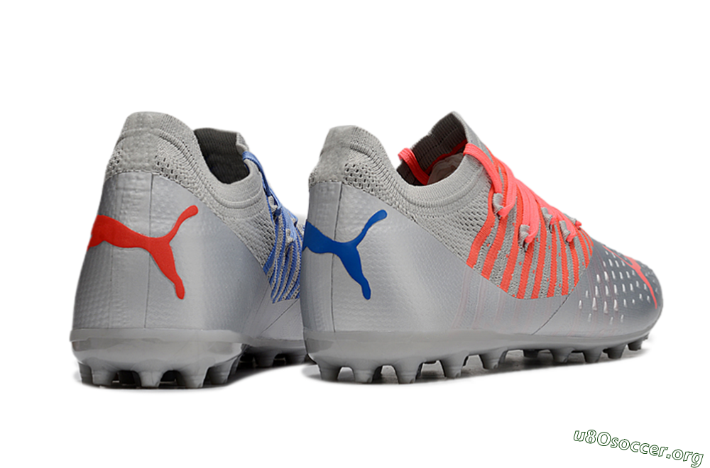 Puma Future Ultimate MG Football Boots - Silver/Blue/Red 7