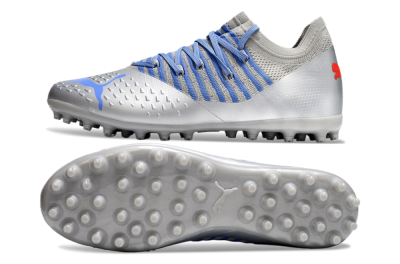 Puma Future Ultimate MG Football Boots - Silver/Blue/Red