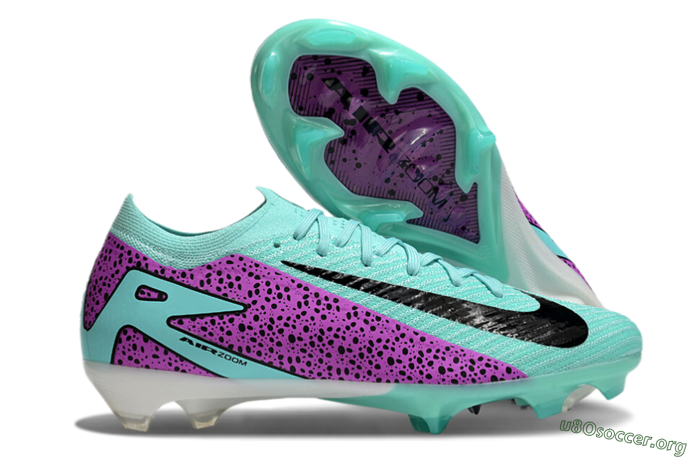 Nike Air Zoom Mercurial Vapor 16 Elite FG Football Boots - Jade/Black/Purple 2
