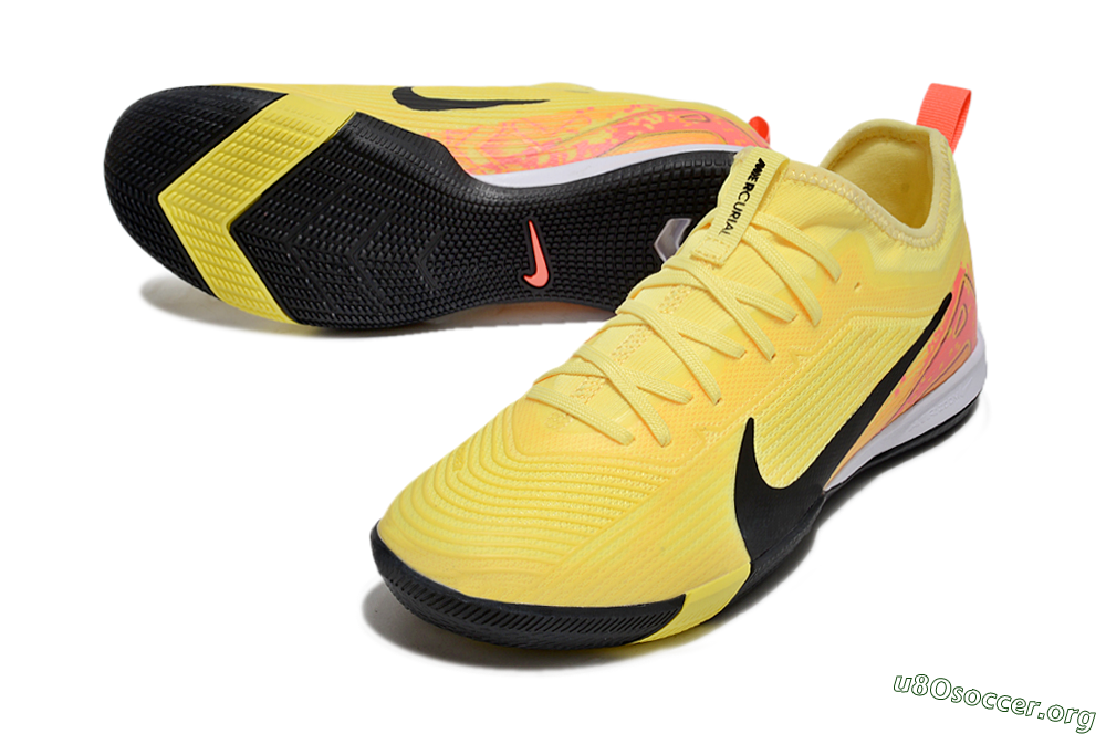 Nike Air Zoom Mercurial Vapor 16 Pro IC Football Shoes - Yellow/Black/Red 0