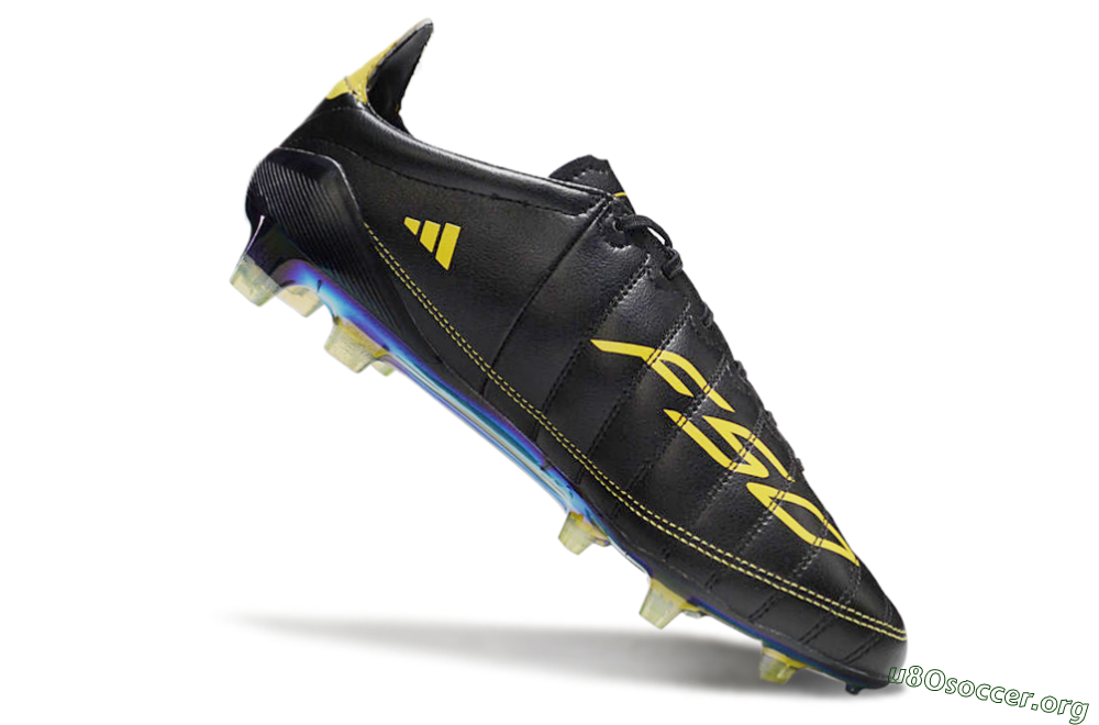 Adidas F50 Adizero Elite FG Football Boots - Black/Yellow/Gold 4