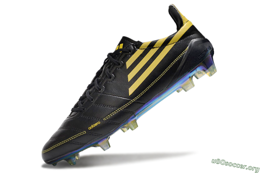 Adidas F50 Adizero Elite FG Football Boots - Black/Yellow/Gold 5