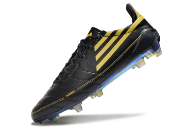Adidas F50 Adizero Elite FG Football Boots - Black/Yellow/Gold