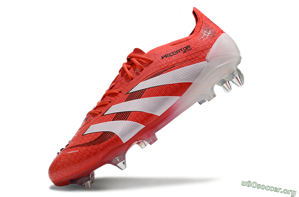 Adidas Predator 25 Elite SG Football Boots - Red/White/Black 5
