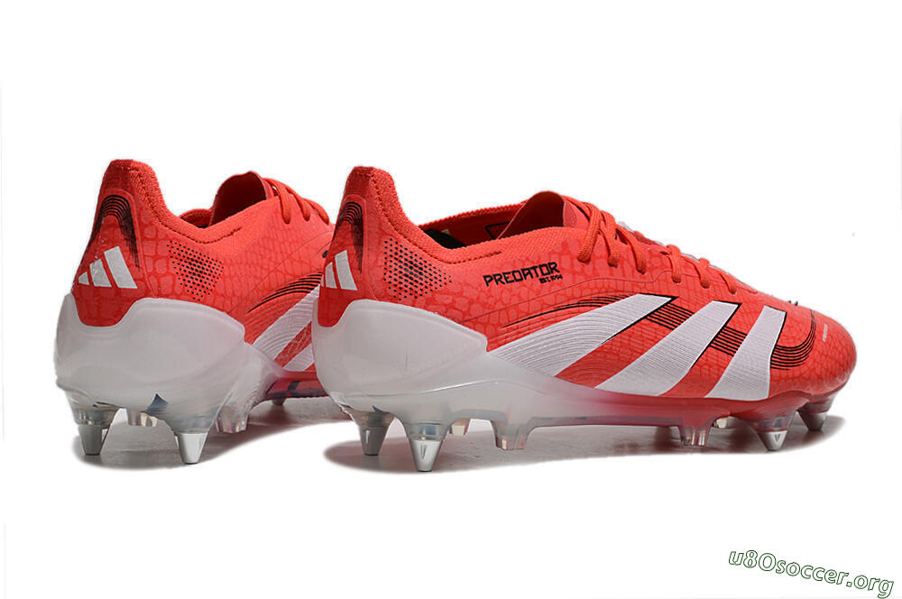 Adidas Predator 25 Elite SG Football Boots - Red/White/Black 6
