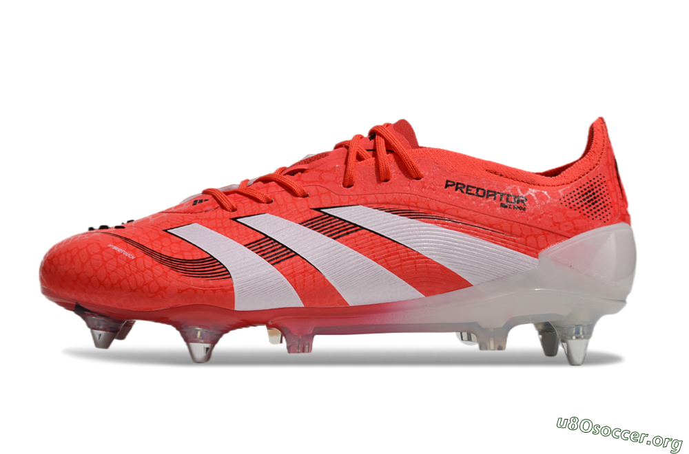 Adidas Predator 25 Elite SG Football Boots - Red/White/Black 3