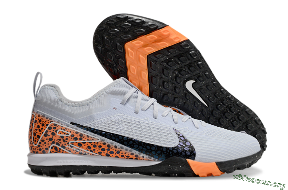 Nike Air Zoom Mercurial Vapor 16 Pro TF Football Shoes - Grey/Black/Leopard 2