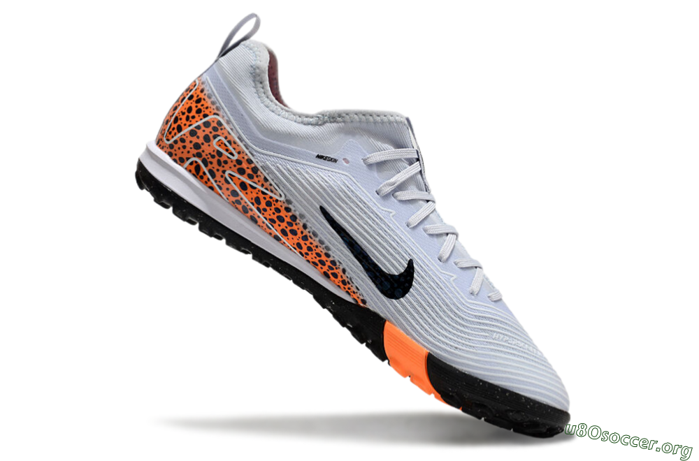 Nike Air Zoom Mercurial Vapor 16 Pro TF Football Shoes - Grey/Black/Leopard 4