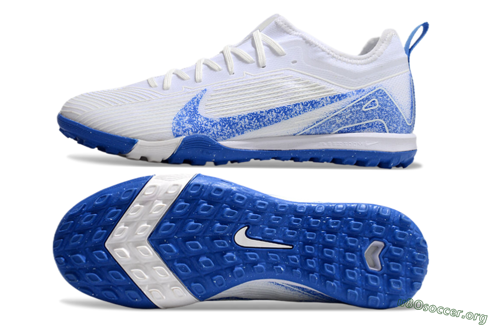 Nike Air Zoom Mercurial Vapor 16 Pro TF Football Shoes - White/Blue 1