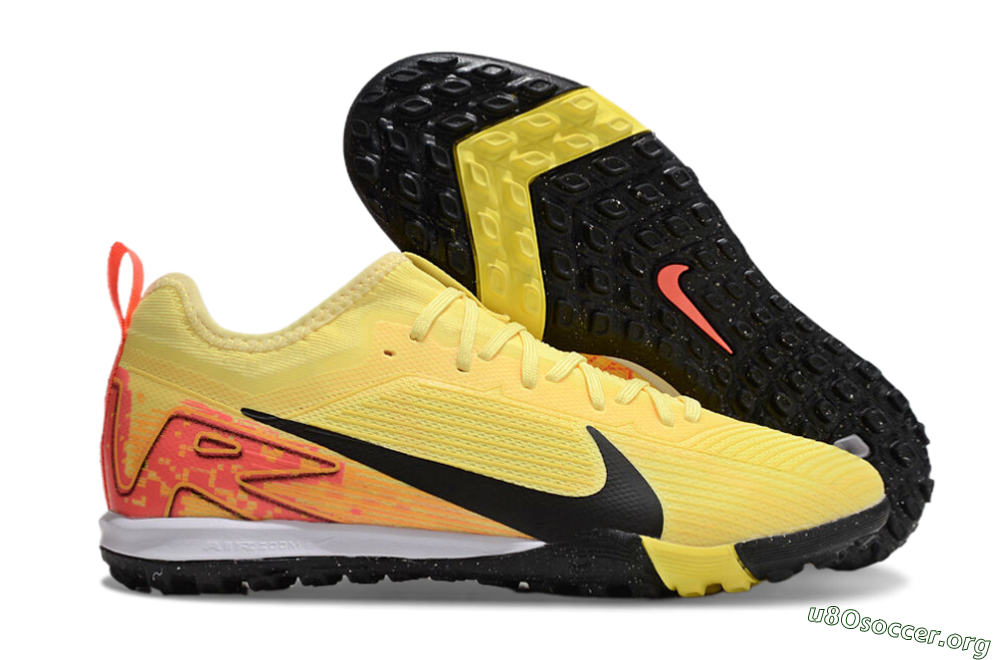 Nike Air Zoom Mercurial Vapor 16 Pro TF Football Shoes - Yellow/Black/Red 2