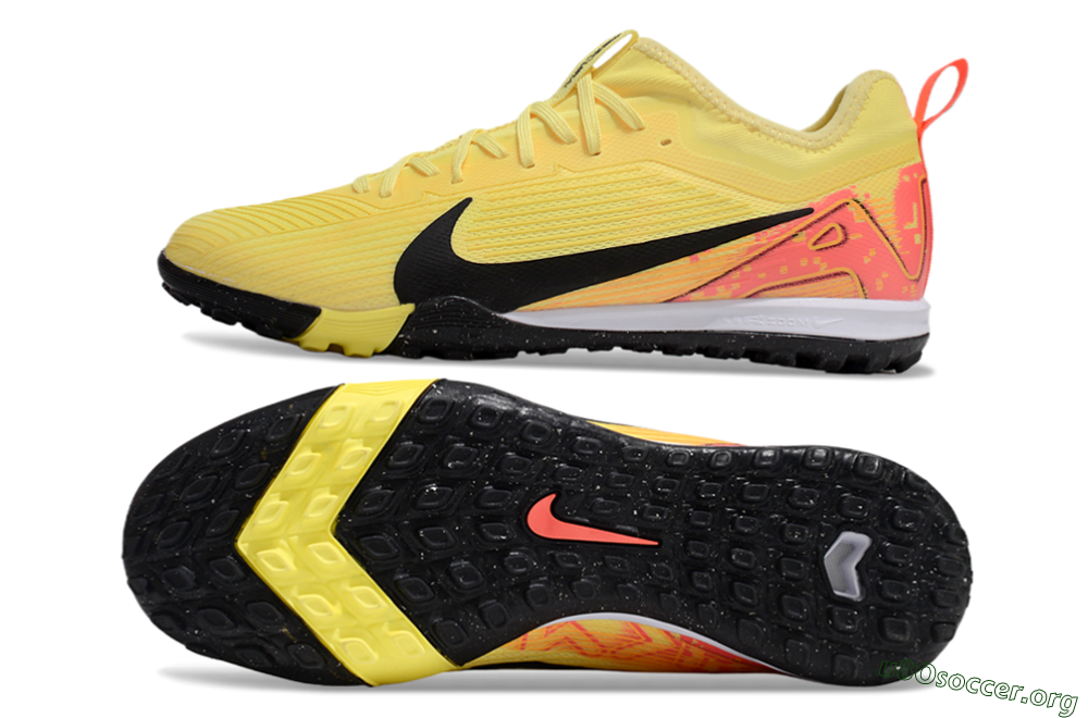 Nike Air Zoom Mercurial Vapor 16 Pro TF Football Shoes - Yellow/Black/Red 1