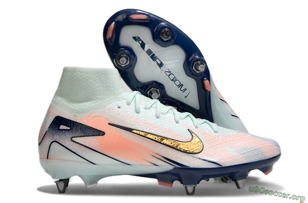 Nike Air Zoom Mercurial Superfly 10 Elite SG Football Boots - Jade/Gold/Red 2