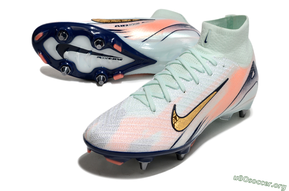 Nike Air Zoom Mercurial Superfly 10 Elite SG Football Boots - Jade/Gold/Red 0