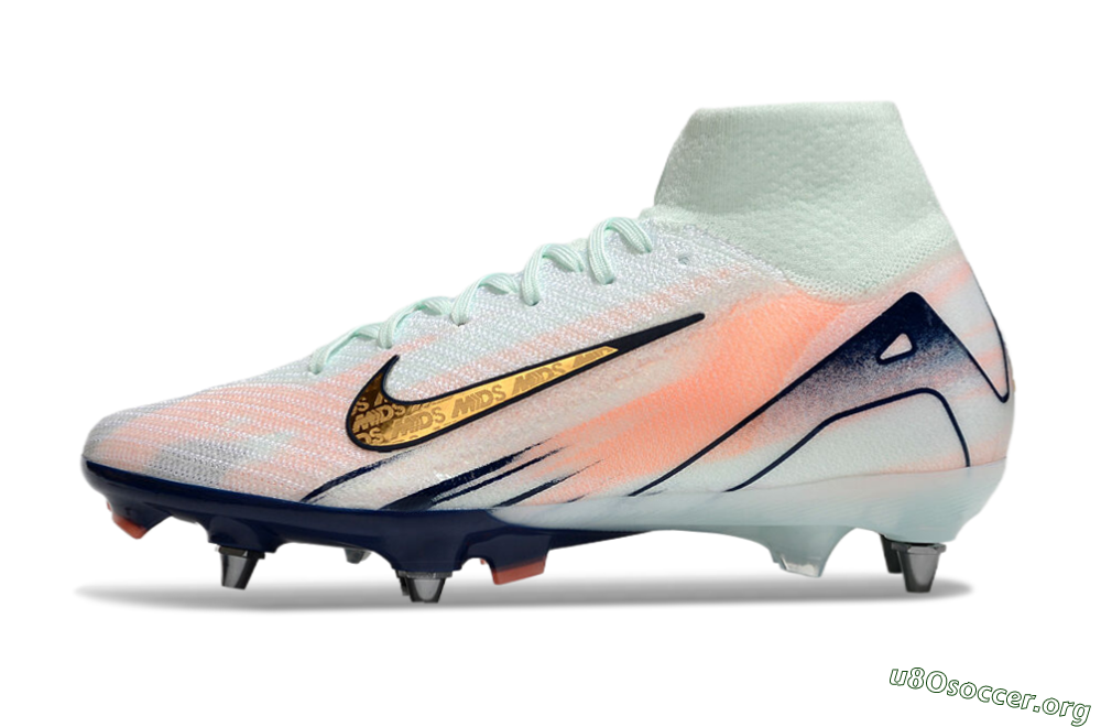 Nike Air Zoom Mercurial Superfly 10 Elite SG Football Boots - Jade/Gold/Red 3