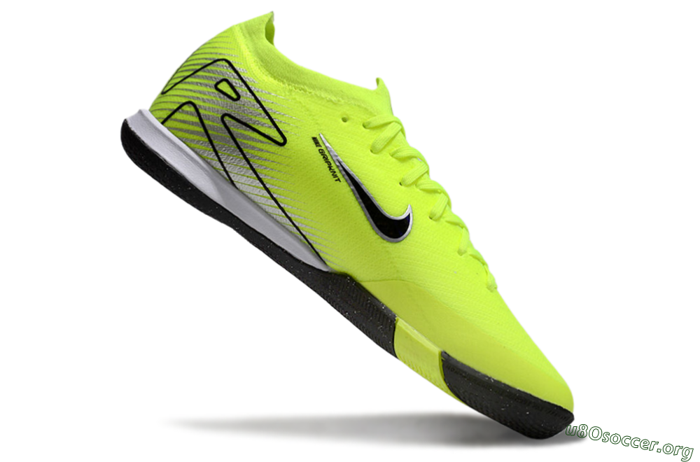 Nike Air Zoom Mercurial Vapor 16 Elite IC Football Shoes - Yellow/Black/Silver 4
