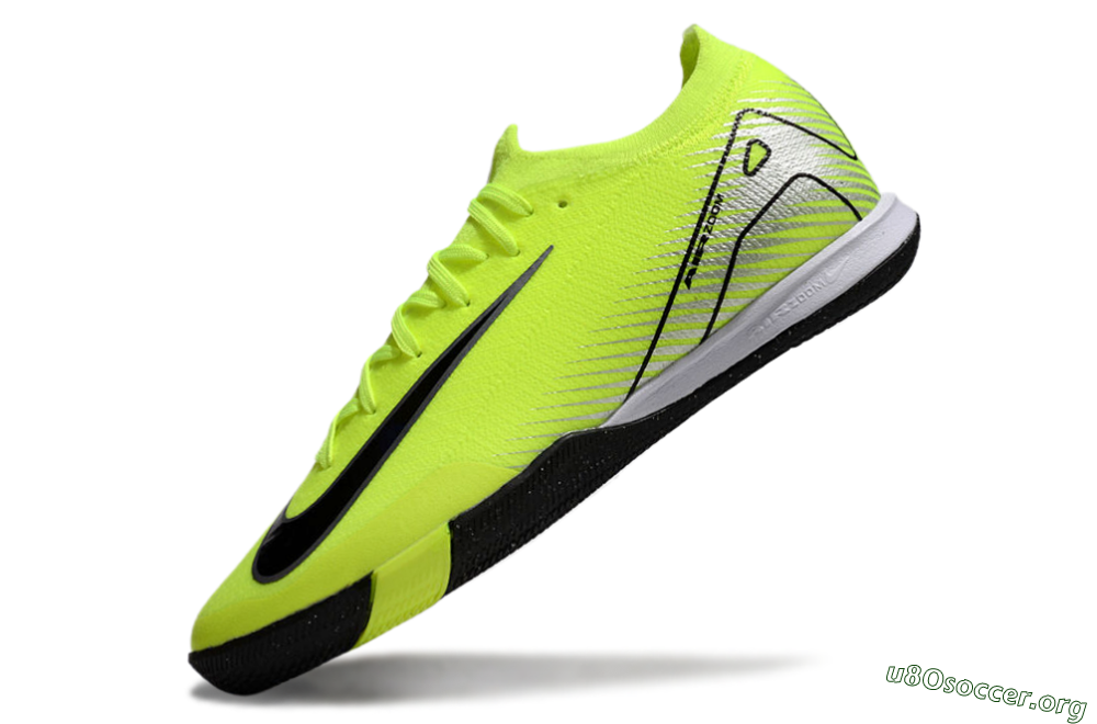 Nike Air Zoom Mercurial Vapor 16 Elite IC Football Shoes - Yellow/Black/Silver 5