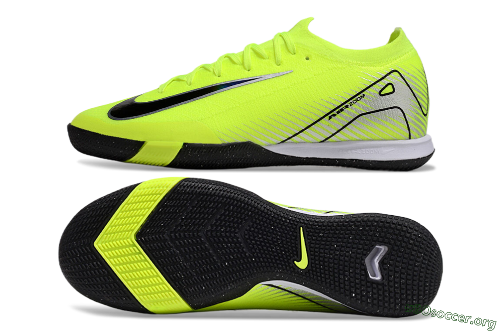 Nike Air Zoom Mercurial Vapor 16 Elite IC Football Shoes - Yellow/Black/Silver 1