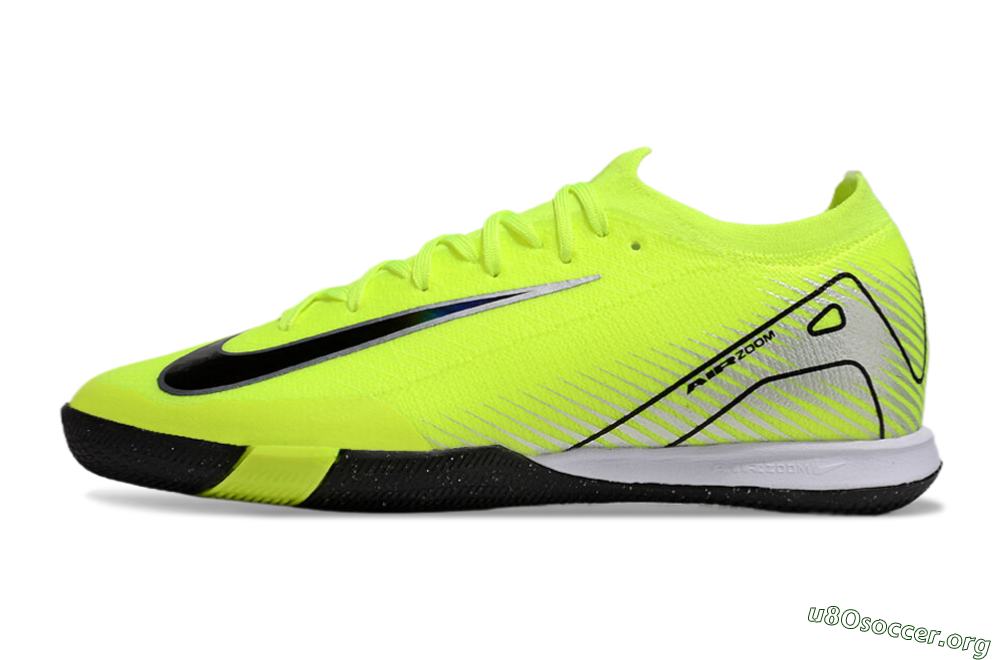 Nike Air Zoom Mercurial Vapor 16 Elite IC Football Shoes - Yellow/Black/Silver 3