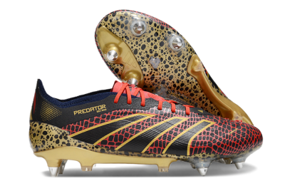 Adidas Predator Elite 25 SG Football Boots - Black/Red/Gold