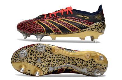 Adidas Predator Elite 25 SG Football Boots - Black/Red/Gold