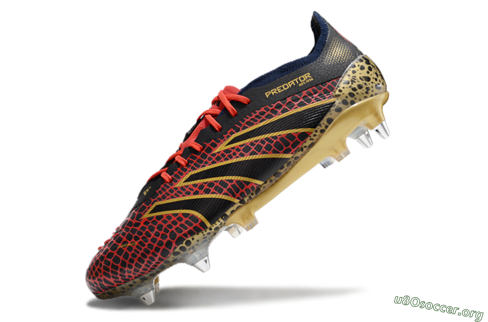 Adidas Predator Elite 25 SG Football Boots - Black/Red/Gold 5