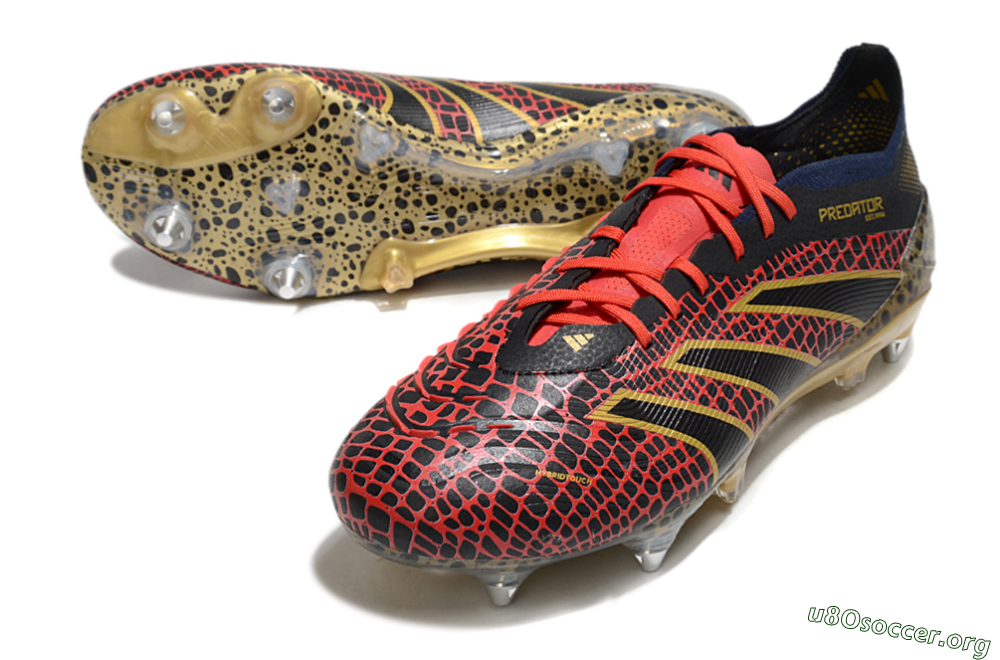 Adidas Predator Elite 25 SG Football Boots - Black/Red/Gold 0
