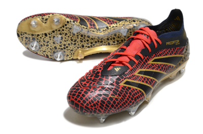 Adidas Predator Elite 25 SG Football Boots - Black/Red/Gold