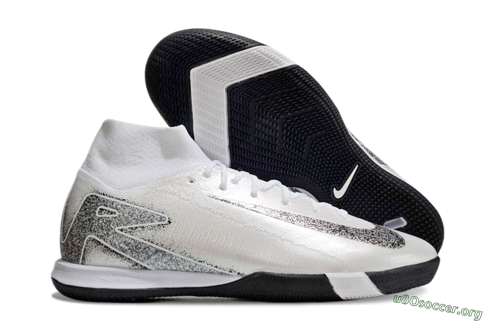 Nike Air Zoom Mercurial Superfly 10 Elite IC Football Shoes - Beige/Black/White 2