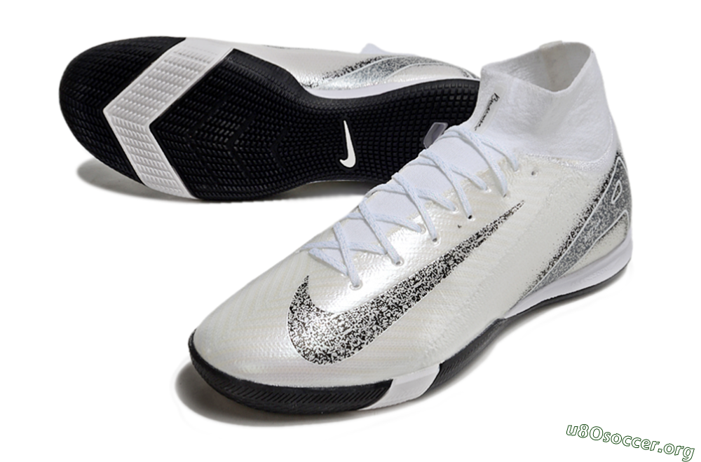 Nike Air Zoom Mercurial Superfly 10 Elite IC Football Shoes - Beige/Black/White 0
