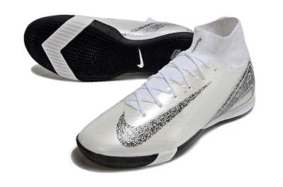 Nike Air Zoom Mercurial Superfly 10 Elite IC Football Shoes - Beige/Black/White