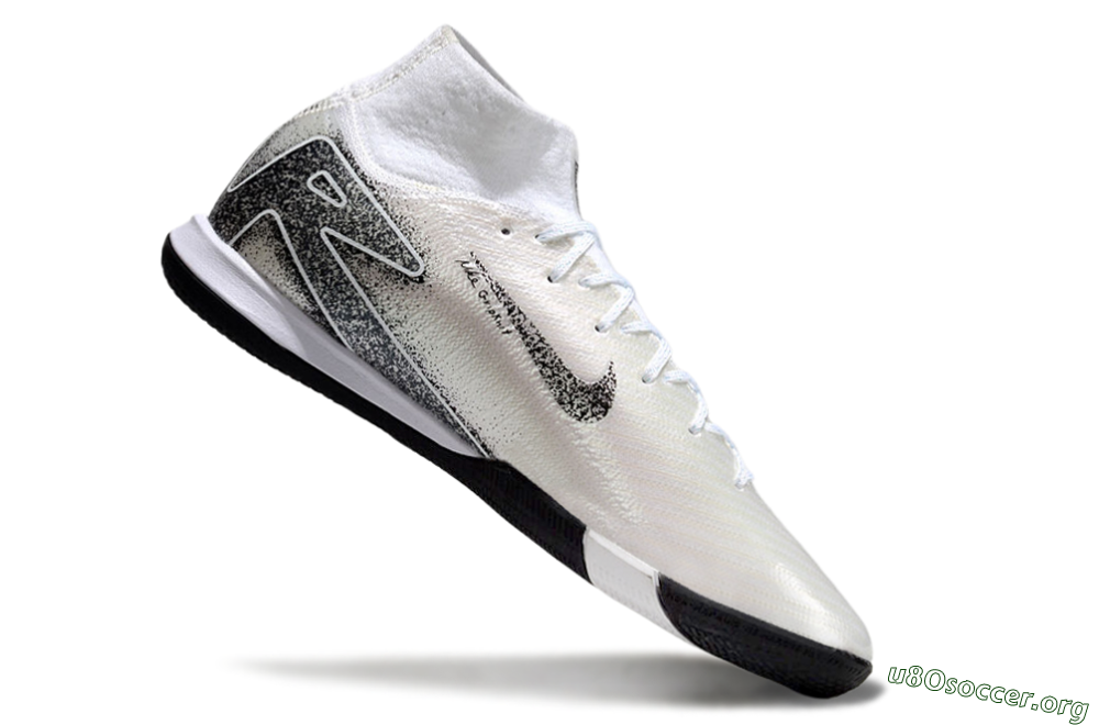 Nike Air Zoom Mercurial Superfly 10 Elite IC Football Shoes - Beige/Black/White 4