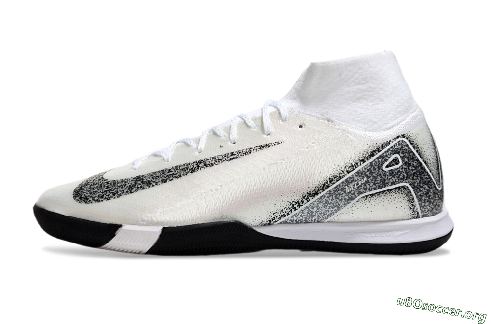 Nike Air Zoom Mercurial Superfly 10 Elite IC Football Shoes - Beige/Black/White 3